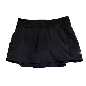LULULEMON PACE RIVAL SKIRT/SKORT SIZE 10 BLACK COLOR